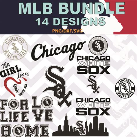 Chicago White Sox Svg Chicago White Sox Bundle Baseball Inspire Uplift