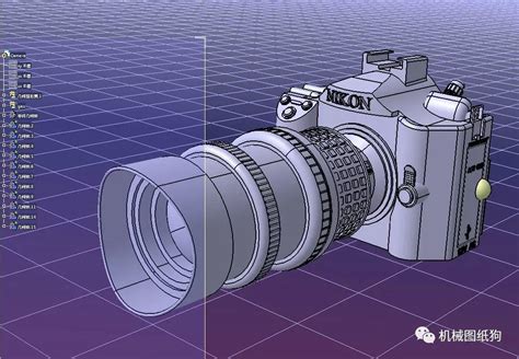 【生活艺术】dslr单反相机简易模型3d图纸 Catia设计 Catia 仿真秀干货文章