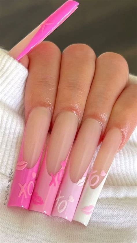 Heart Nail Inspo Valentines Day Nails Nail Inspo Long Nails Glitter Nails Gelx Nails Nude