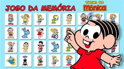 JOGO DA MEMÓRIA TURMA DA MÔNICA JOGOS EDUCATIVOS YouTube