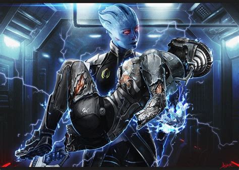 1133284 Mass Effect Blue Concept Art Biotic Asari Aria T Loak Light Color Performance