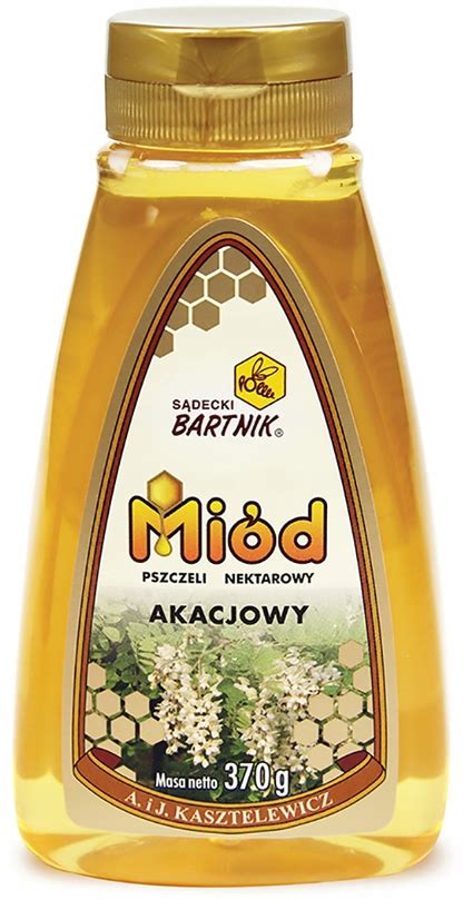 Miód akacjowy Sądecki Bartnik z dozownikiem 370g za 22 90 zł na Allegro