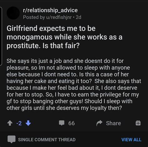 This Guy Knew Was A Sex Worker Prostitute And Wanted To Make It Work Because Its Her Job Mean