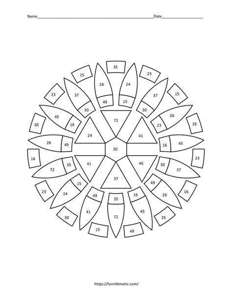 Inverse Trigonometric Ratios Color By Number Funrithmetic