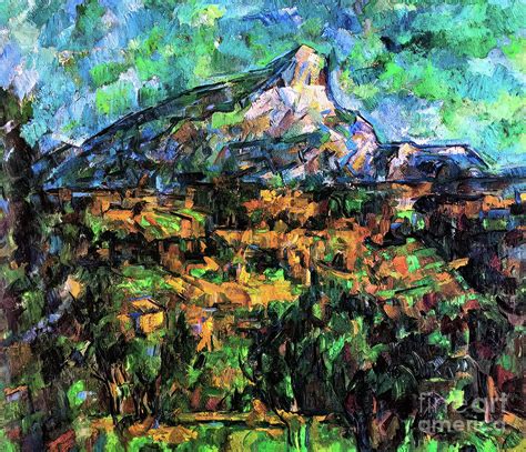 Mount Sainte Victoire Seen From Les Lauves By Paul Cezanne