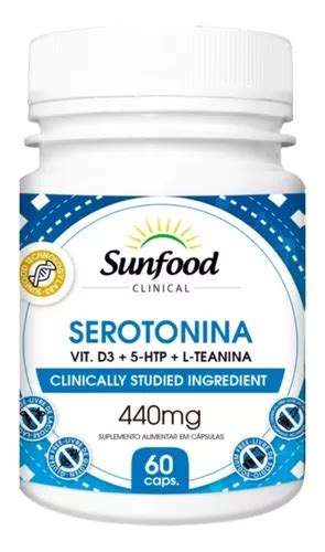 Serotonina Vit D Htp L Teanina Sunfood C Psulas Venda Em