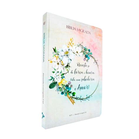biblia sagrada acf media capa dura slim leao original videira