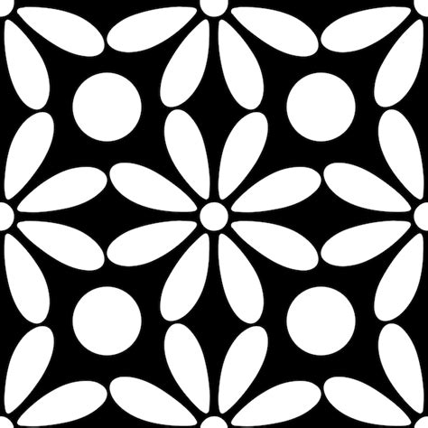 Premium Vector Vector Set Of Abstract Flowers Seamless Ornamental