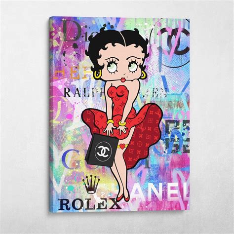 Betty Boop Fashion Graffiti Marilyn Monroe Cartoon Street Art Pop Art