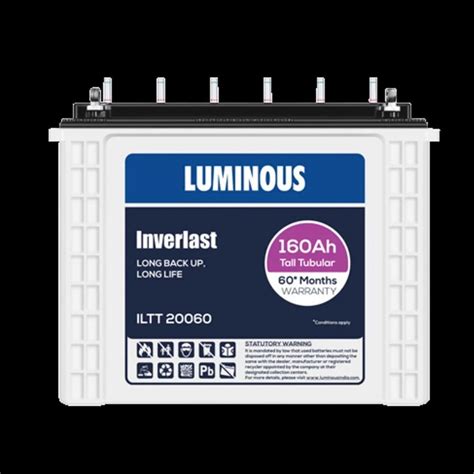 Luminous Inverlast Iltt Ah Tall Tubular Inverter Battery At Rs