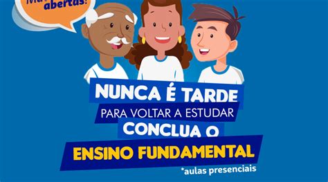 Prefeitura está matrículas abertas para do EJA para o 2º semestre