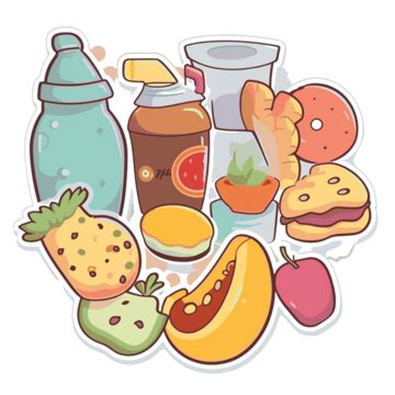 Food And Beverages Png Image Cute Food And Beverage Sticker Sticker