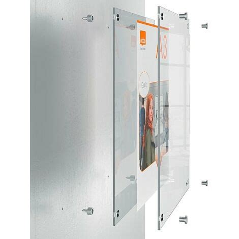 Porte Affiche Mural Premium Plus Transparent Format A Nobo