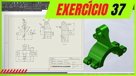 Solidworks Exerc Cio Modelagem D Aula Pr Tica Youtube