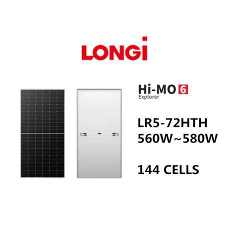 Longi Solar Panel Jinko Risen Trina Canadian Monty Ja 560W 565W 570W