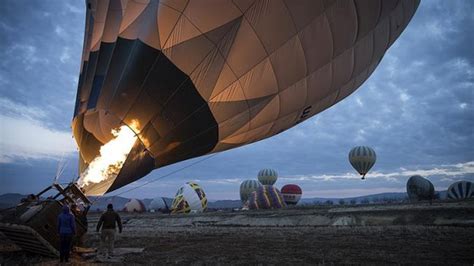 Kapadokya Da S Cak Hava Balon Turlar Yeniden Ba Lad