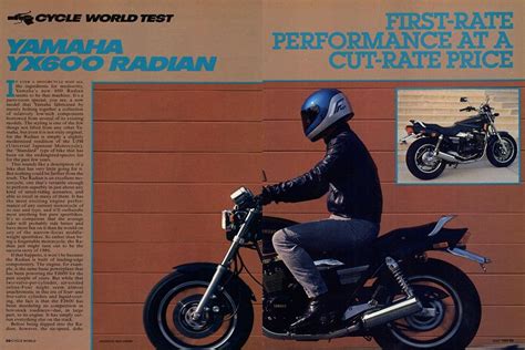 Yamaha Yx600 Radian Cycle World July 1986