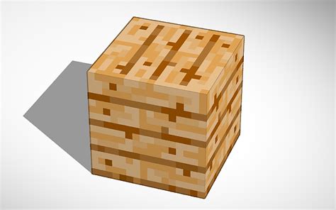 3d Design Wood Minecraft Tinkercad