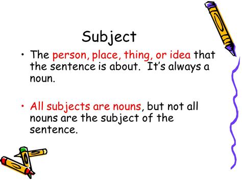 Simple Subject Examples Sentences