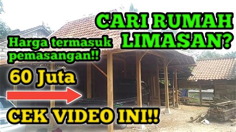 Dijual RUMAH LIMASAN KAYU JATI I Siap Pakai Tiang 12 Cm Luas 7 5 X 7 5