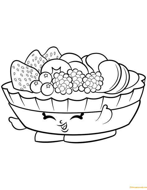 Fifi Fruit Tart Shopkin Season 2 Coloring Page - Free Printable ...