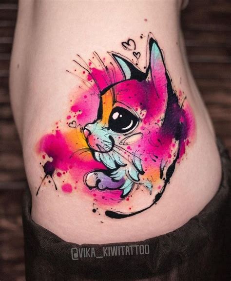 #watercolor #watercolortattoo #colorfultattoo #colortattoo # ...