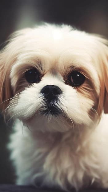 Um Cachorro Nariz Preto E Nariz Branco Foto Premium