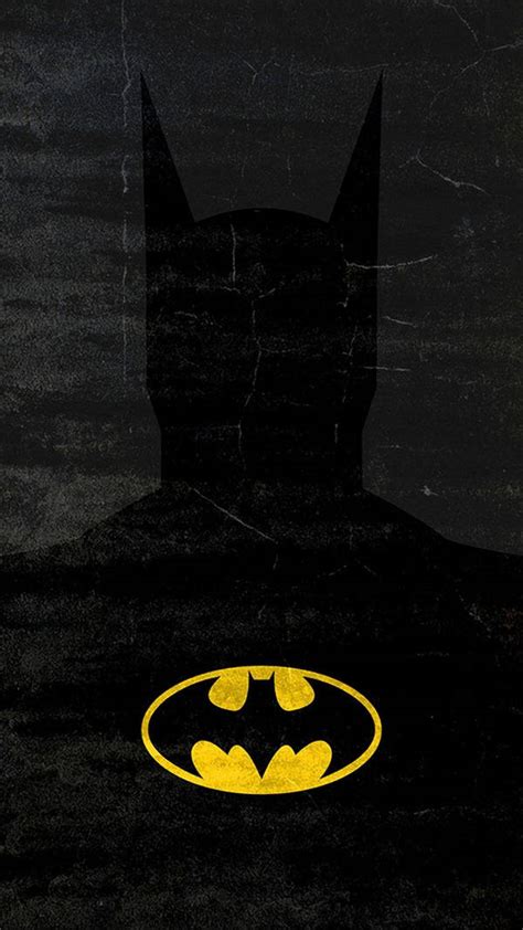 Ladda ner Wallpaperminimalistisk Batman Mörk Iphone Bakgrundsbild