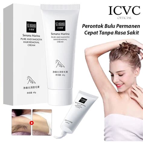 Jual Senana Marina Cream Penghilang Perontok Bulu Ketiak Miss V Bulu