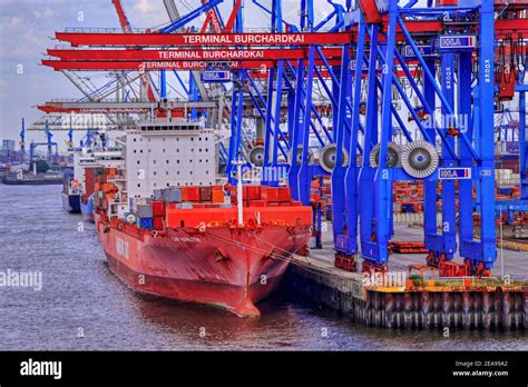 Burchardkai Container Terminal Of Hhla Port Of Hamburg Hamburg