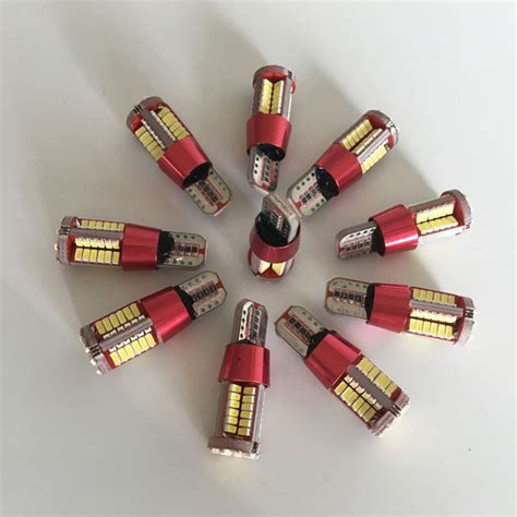 10PCS LED W5W 57 SMD Car Reversing Light Auto Side Wedge Super Bright