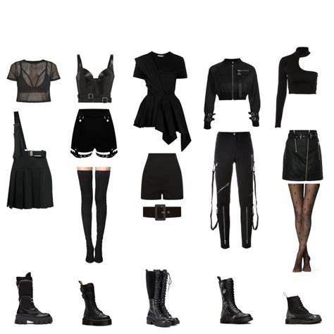 Dark concept stage outfit performance outfit | Girly outfits, Performance outfit, Stage outfits