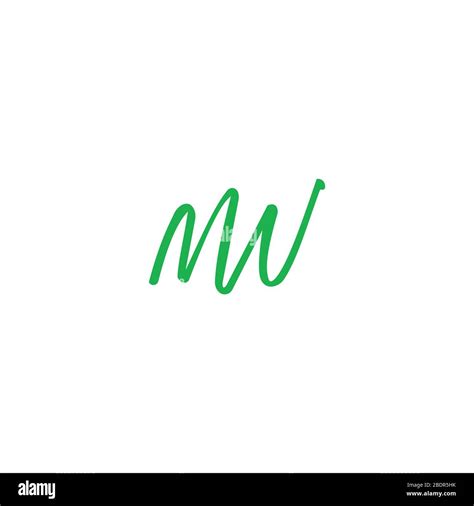 Plantilla de diseño vectorial con el logotipo de mw o el logotipo de WM