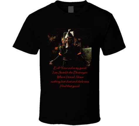 Sutekh the Destroyer Egyptian God Doctor Who Villian Quote T Shirt ...