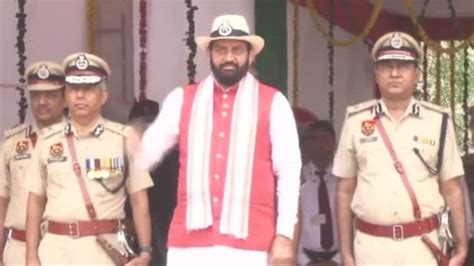 Cm Nayab Singh Saini Attended Haryana Police Passing Out Parade In