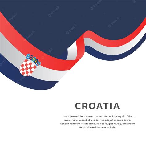 Premium Vector Illustration Of Croatia Flag Template