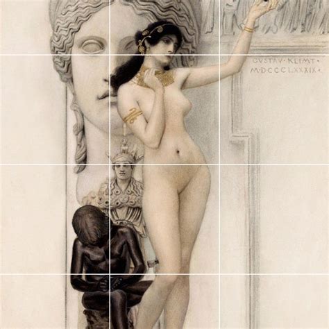 Gustav Klimt Allegory Of Sculpture Etsy