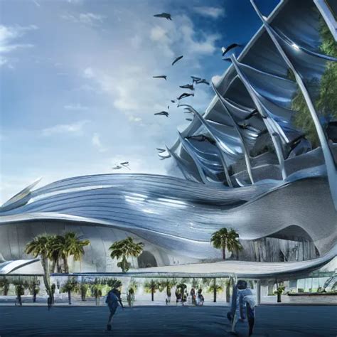 Shark Museum Architectural Design By Zaha Hadid Stable Diffusion