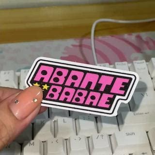 Abante Babae Glitter Glossy Vinyl Waterproof Sticker Filipino Pinoy