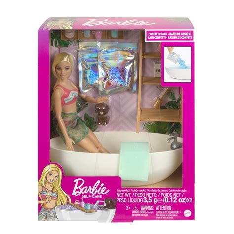 Mattel Barbie Bienestar Muñeca Rubia Con Bañera