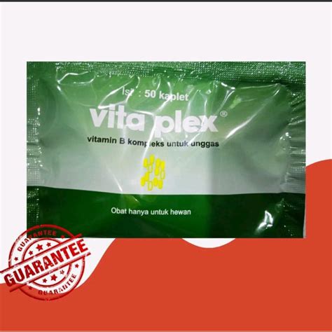 Jual VITA PLEX SACHET ISI 50 KAPLET VITAMIN B KOMPLEKS VITAPLEX UNGGAS