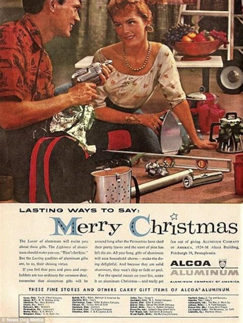 Christmas Ads From Yesteryear Show A Very Sexist Santa Daily Mail Online