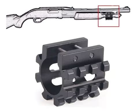 Adaptador Trilho Para Calibre 12 Escopeta Shotgun Espingarda