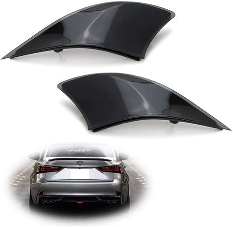 Ijdmtoy Smoked Lens Rear Bumper Reflector Lenses Compatible With 2014