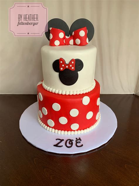 Minnie Mouse Tiered Cake