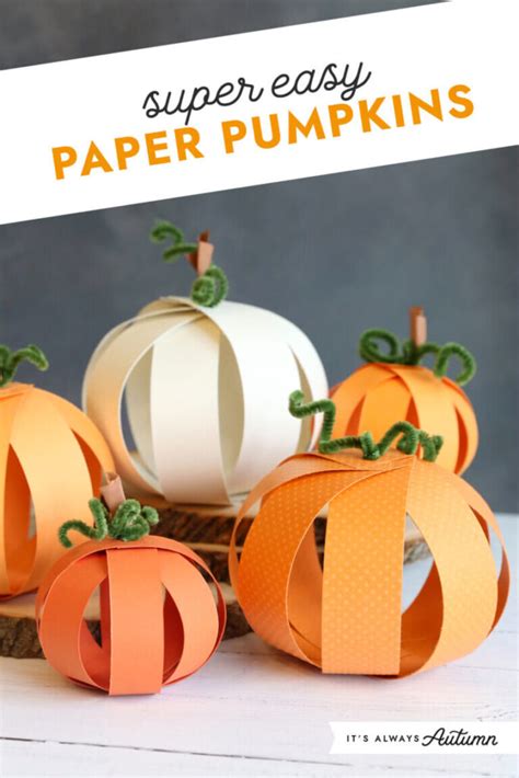 Easy Diy Pumpkin Craft Ideas Mica Restaurant