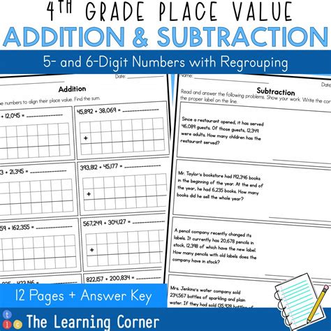 Addition With Regrouping The Learning Corner