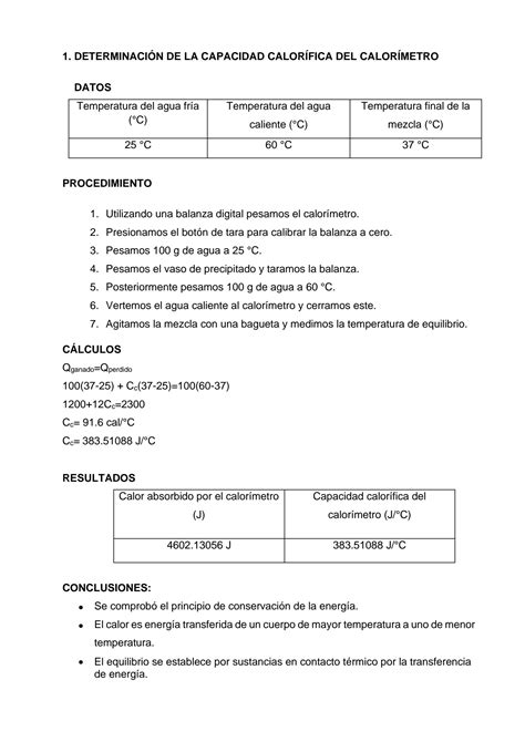 Solution Informe De Laboratorio De Quimica Studypool