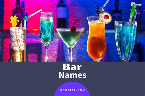 2385 Bar Name Ideas That Will Have Customers Lining Up Soocial