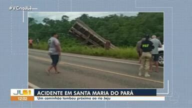 Jornal Liberal Edi O Caminh O Tomba Na Rod Br Em Santa Maria